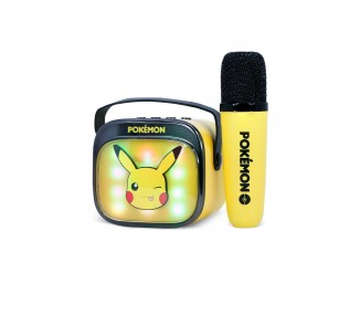 Altavoz y Micro Karaoke LED Pikachu Pokemon