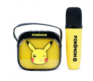 Altavoz y Micro Karaoke LED Pikachu Pokemon