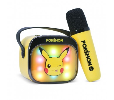 Altavoz y Micro Karaoke LED Pikachu Pokemon