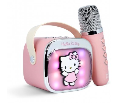 Altavoz y Micro Karaoke LED Hello Kitty
