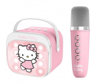 Altavoz y Micro Karaoke LED Hello Kitty