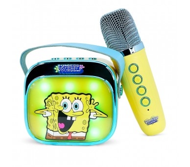Altavoz y Micro Karaoke LED Bob Esponja