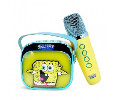 Altavoz y Micro Karaoke LED Bob Esponja