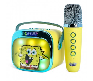 Altavoz y Micro Karaoke LED Bob Esponja