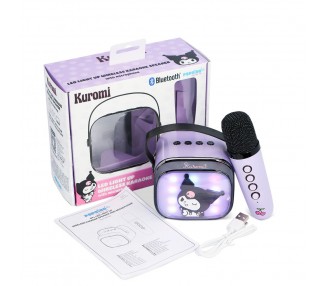 Altavoz y Micro Karaoke LED Kuromi Hello Kitty