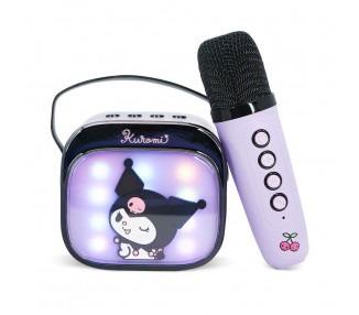 Altavoz y Micro Karaoke LED Kuromi Hello Kitty