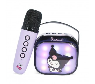Altavoz y Micro Karaoke LED Kuromi Hello Kitty