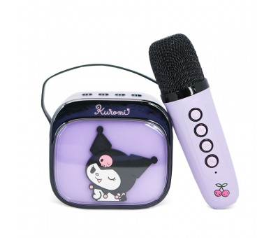 Altavoz y Micro Karaoke LED Kuromi Hello Kitty