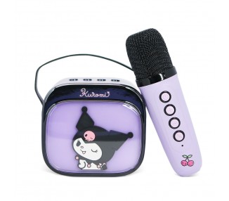 Altavoz y Micro Karaoke LED Kuromi Hello Kitty