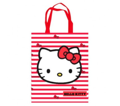 Bolsa shopping Stripes Hello Kitty