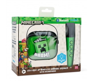 Altavoz y Micro Karaoke LED Minecraft