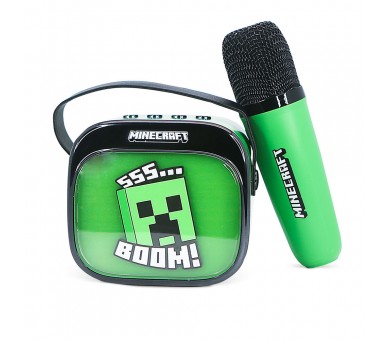 Altavoz y Micro Karaoke LED Minecraft