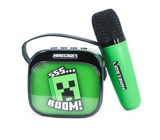 Altavoz y Micro Karaoke LED Minecraft