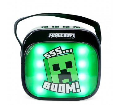 Altavoz y Micro Karaoke LED Minecraft