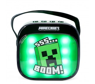 Altavoz y Micro Karaoke LED Minecraft