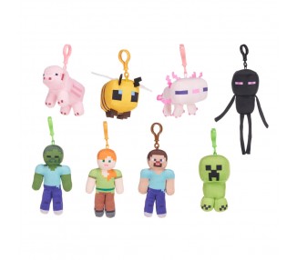 Llavero peluche Minecraft 12cm surtido