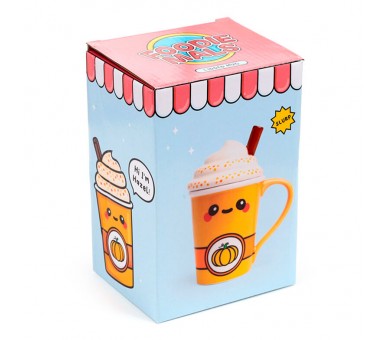 Taza con tapa de Calabaza Foodiemals Latte 325ml