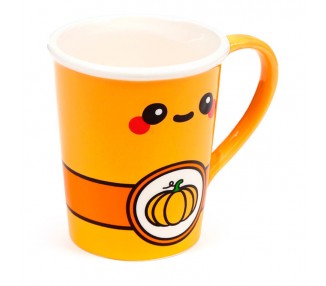 Taza con tapa de Calabaza Foodiemals Latte 325ml