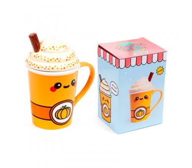 Taza con tapa de Calabaza Foodiemals Latte 325ml