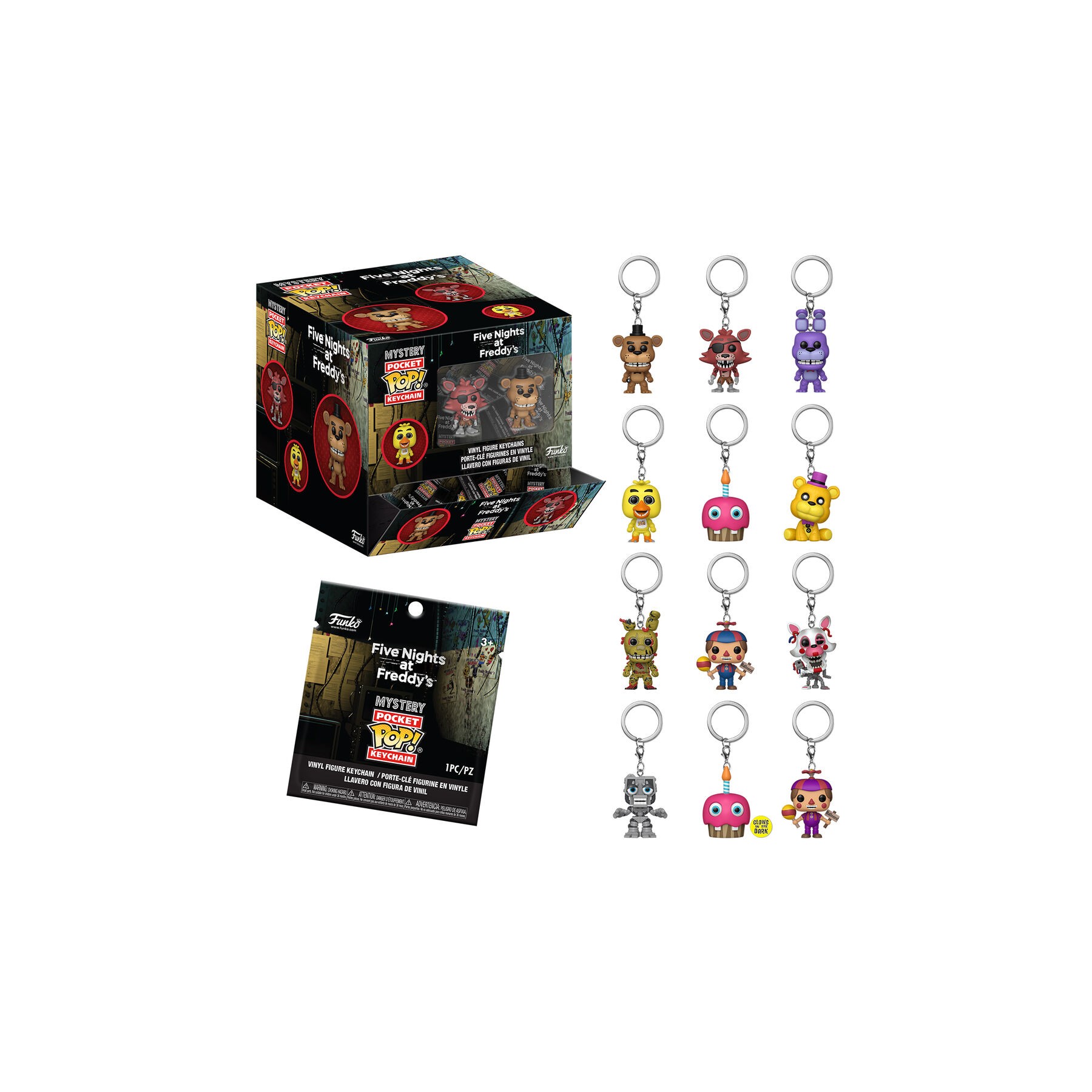 Llavero Pocket POP Mystery Five Nights at Freddys surtido