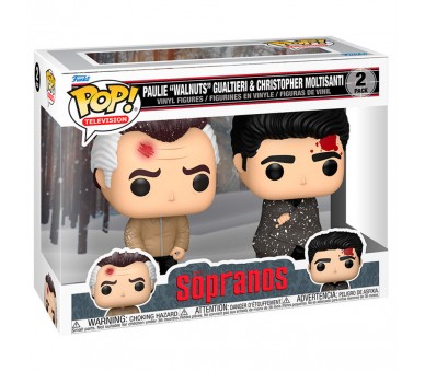 Blister 2 figuras POP Los Sopranos Paulie Walnuts Gualtieri & Christopher Moltisanti