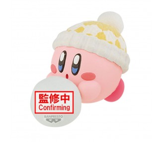 Figura Kirby Play in the Snow Fluffy Puffy Mine Kirby 4cm