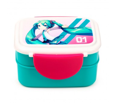 Sandwichera + cubiertos Hatsune Miku