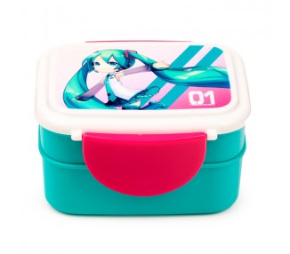 Sandwichera + cubiertos Hatsune Miku
