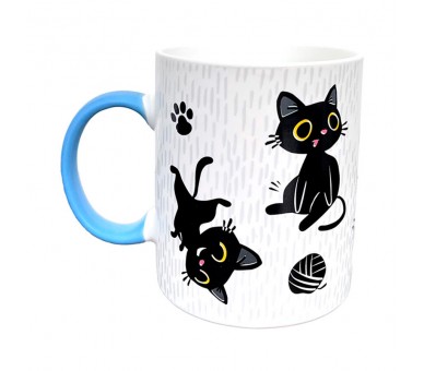 Taza Suerte en el Club del Gato Negro Pusheen
