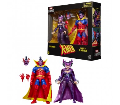Blister 2 figuras Deathbird & Marvel's Gladiator X-Men Marvel Legends Series 15cm