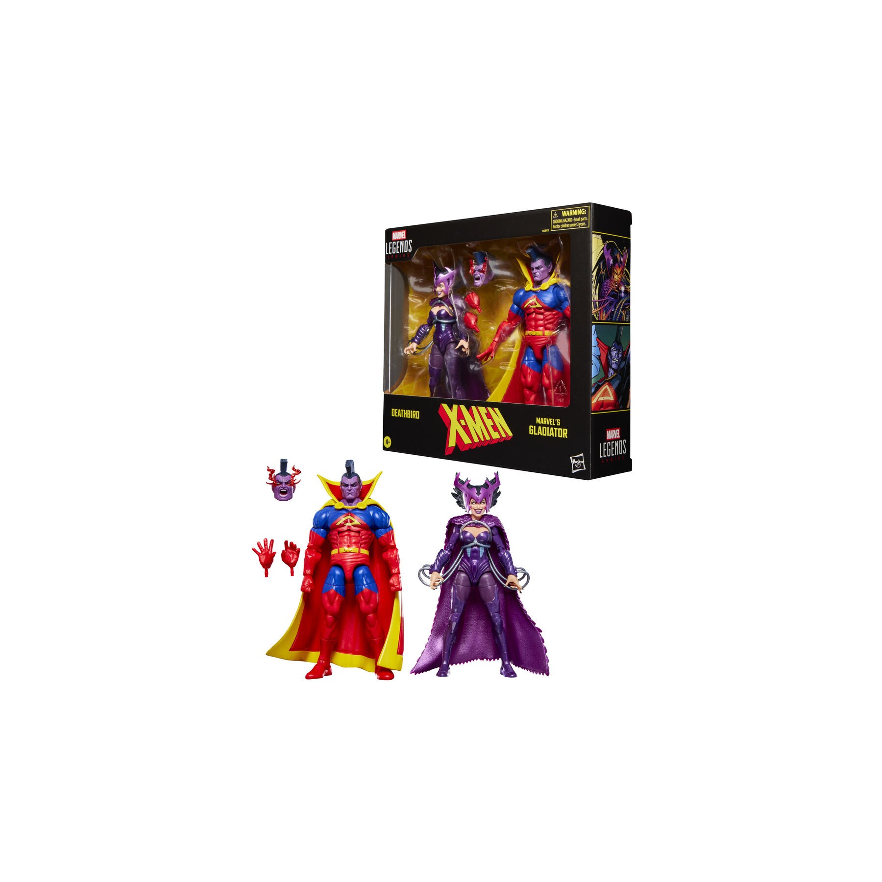 Blister 2 figuras Deathbird & Marvel's Gladiator X-Men Marvel Legends Series 15cm