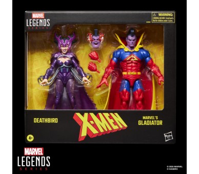 Blister 2 figuras Deathbird & Marvel's Gladiator X-Men Marvel Legends Series 15cm