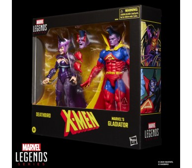 Blister 2 figuras Deathbird & Marvel's Gladiator X-Men Marvel Legends Series 15cm