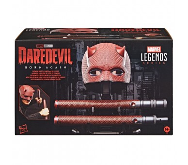 Replica Mascara + Baston de combate Born Again Daredevil Marvel Legends Series