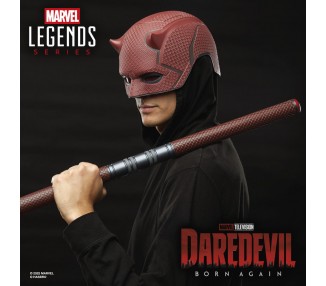 Replica Mascara + Baston de combate Born Again Daredevil Marvel Legends Series