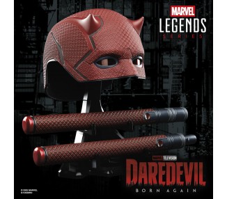 Replica Mascara + Baston de combate Born Again Daredevil Marvel Legends Series