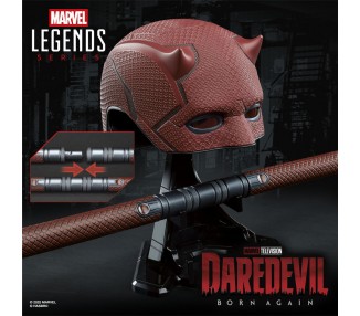 Replica Mascara + Baston de combate Born Again Daredevil Marvel Legends Series