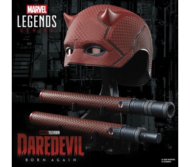 Replica Mascara + Baston de combate Born Again Daredevil Marvel Legends Series