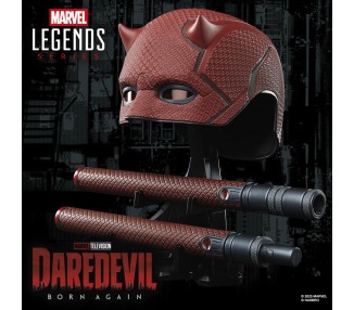 Replica Mascara + Baston de combate Born Again Daredevil Marvel Legends Series