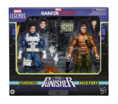 Blister 2 figuras Punisher & Nick Fury The Punisher Gamerverse Marvel Legends Series 15cm