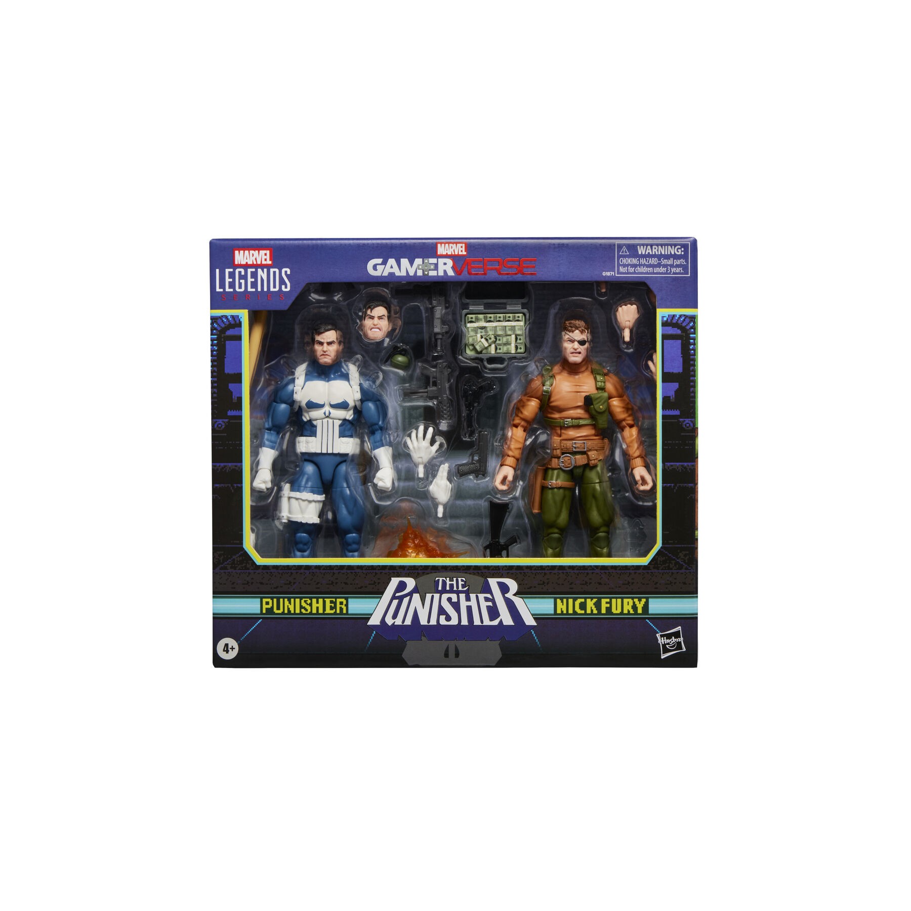 Blister 2 figuras Punisher & Nick Fury The Punisher Gamerverse Marvel Legends Series 15cm