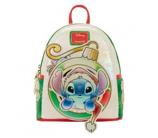 Mochila Holiday Stitch Disney Loungefly 26cm