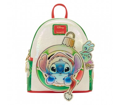 Mochila Holiday Stitch Disney Loungefly 26cm