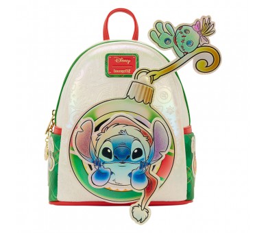 Mochila Holiday Stitch Disney Loungefly 26cm