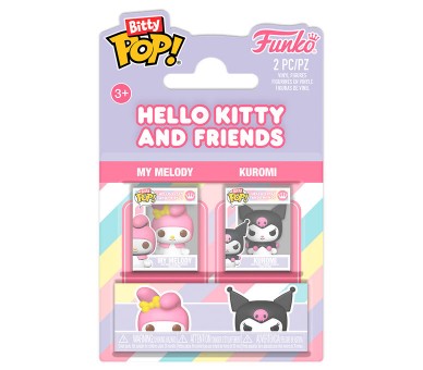 Blister 2 Bitty POP Sanrio Hello Kitty and Friends My Melody & Kuromi
