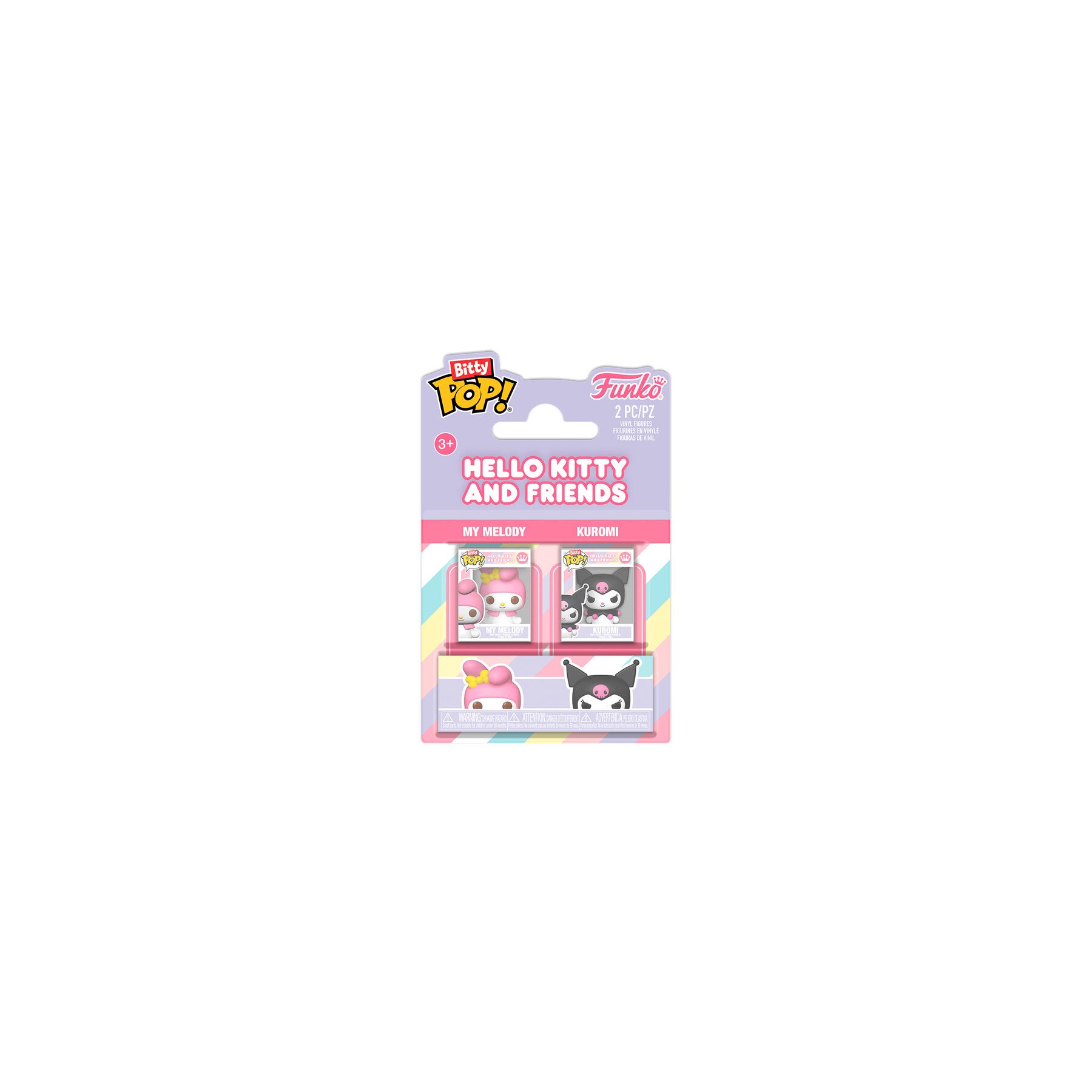 Blister 2 Bitty POP Sanrio Hello Kitty and Friends My Melody & Kuromi