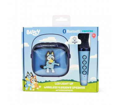 Altavoz y Micro Karaoke LED Bluey