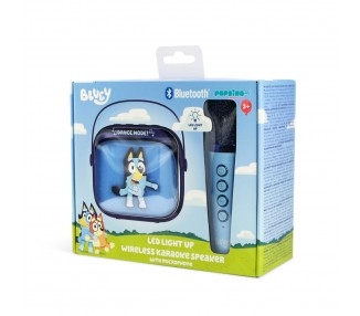 Altavoz y Micro Karaoke LED Bluey