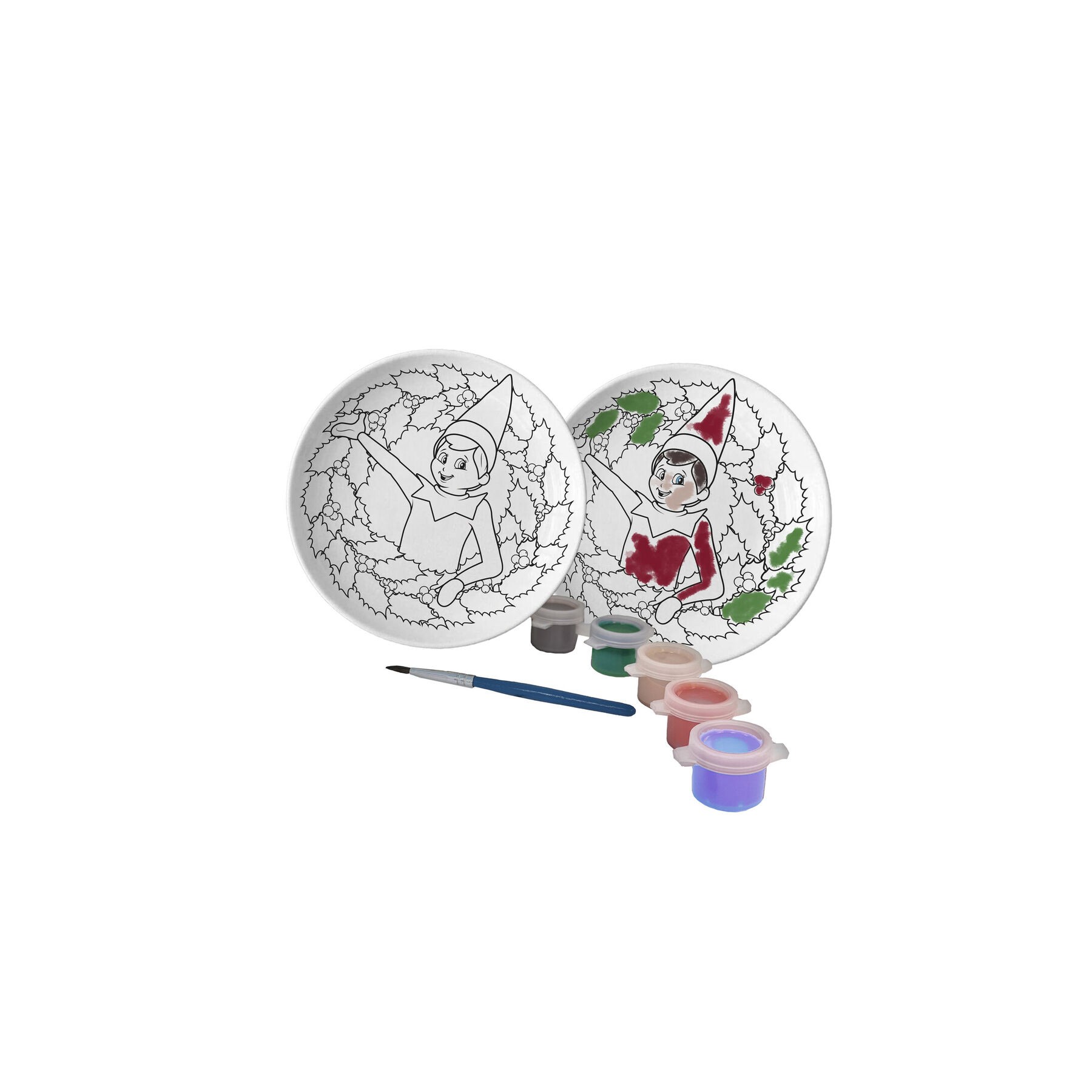 Plato para Pintar The Elf On The Shelf