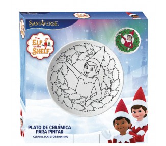 Plato para Pintar The Elf On The Shelf